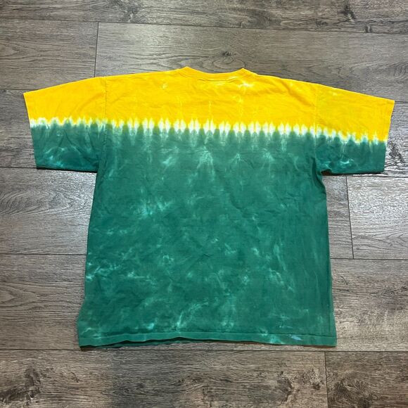 Vintage 90s Liquid Blue Notre Dame Semi Tie-Dye Single Stitch Made USA Men's XL - Picture 6 of 8